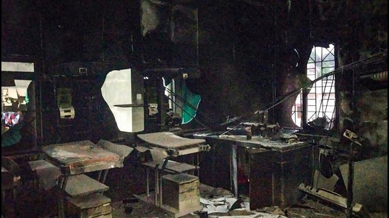 Charred remains of furniture and other equipment at the Bhandara General Hospital, where a fire broke out, in Bhandara district of Maharashtra, on January 9. (File photo) Charred remains of furniture and other equipment at the Bhandara General Hospital, where a fire broke out, in Bhandara district of Maharashtra, on January 9. (File photo)