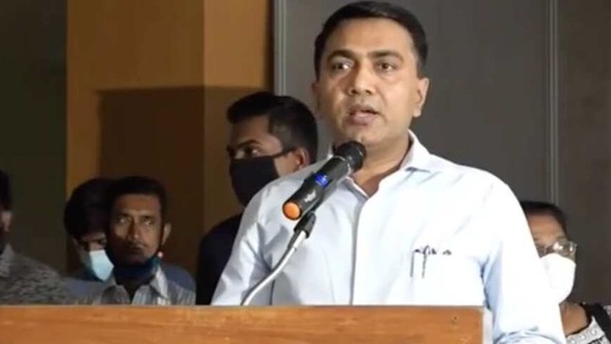 Goa Chief Minister, Dr Pramod Sawant inaugurating "Vision for All" on Thursday at Ravindra Bhavan, Margao.(Twitter: @DrPramodPSawant)