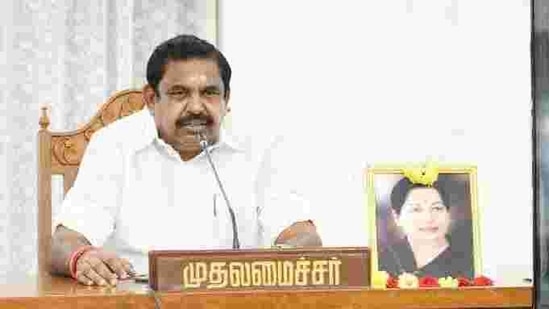 Highlighting schemes for the welfare of women, Palaniswami said the AIADMK government had distributed over Rs.4,200 crore worth marriage assistance in the last 10 years.(Twitter/@CMOTamilNadu) Highlighting schemes for the welfare of women, Palaniswami said the AIADMK government had distributed over Rs.4,200 crore worth marriage assistance in the last 10 years.(Twitter/@CMOTamilNadu)