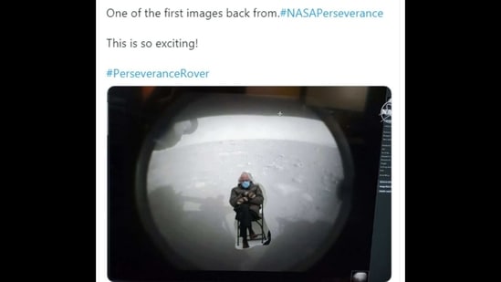 Memes based on Perseverance rover’s first images from Mars have left people chuckling hard.(Twitter/@ZombieDad2021)