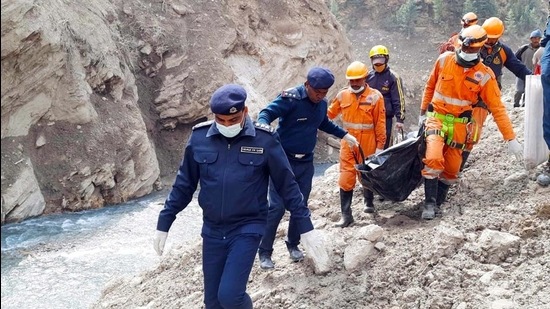 Search and rescue operations for the missing underway in Chamoli. (ANI) Search and rescue operations for the missing underway in Chamoli. (ANI)