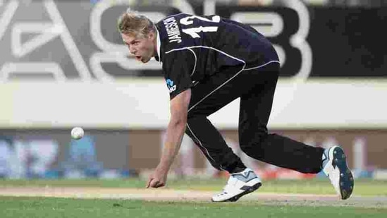 Kyle Jamieson of New Zealand was picked up by RCB in IPL 2021 Auction(AP)