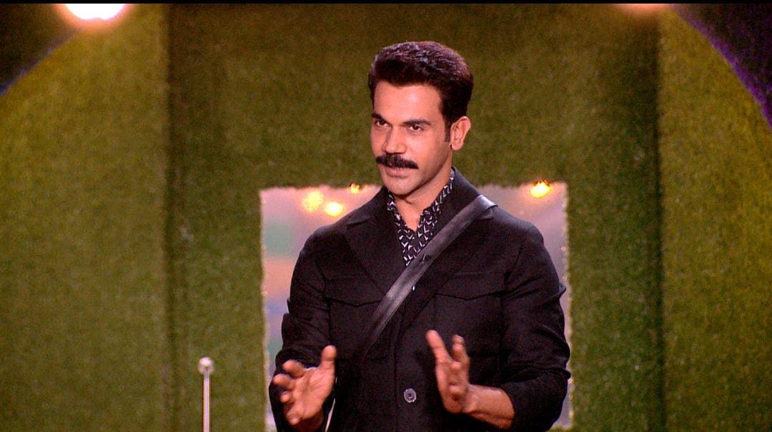 Rajkummar Rao promotes his new film, Roohi, on Bigg Boss 14. (Colors) Rajkummar Rao promotes his new film, Roohi, on Bigg Boss 14. (Colors)