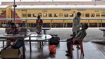 A health worker takes a nasal swab of a passenger for a Covid-19 coronavirus test upon his arrival at the Yeshwanthpur Railway Station, in Bangalore.(AFP) A health worker takes a nasal swab of a passenger for a Covid-19 coronavirus test upon his arrival at the Yeshwanthpur Railway Station, in Bangalore.(AFP)