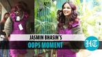 Jasmin Bhasin spotted in purple dress with price tag still on Jasmin Bhasin spotted in purple dress with price tag still on