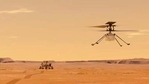 This illustration made available by NASA depicts the Ingenuity helicopter on Mars after launching from the Perseverance rover.((NASA/JPL-Caltech via AP)) This illustration made available by NASA depicts the Ingenuity helicopter on Mars after launching from the Perseverance rover.((NASA/JPL-Caltech via AP))