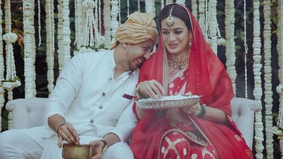 Dia Mirza married Vaibhav Rekhi in a low-key ceremony on Monday.