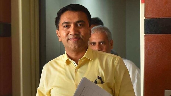 Goa chief minister Pramod Sawant. (PTI)(HT_PRINT)