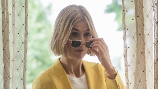 I Care a Lot movie review: Rosamund Pike in a still from J Blakeson's new film. 