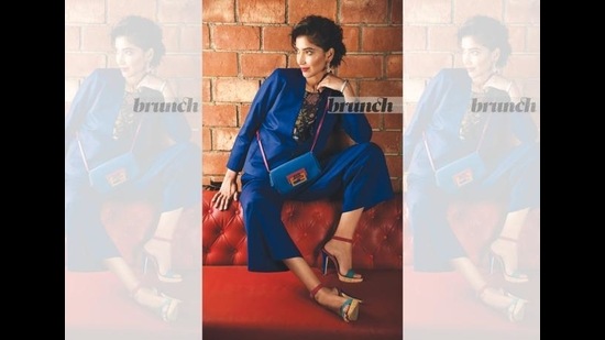 A monochrome suit worn with minimal clashing colours and simple accessories works best; Top, Top Shop; pant suit, Fab Alley;bracelet, Outhouse; earrings, Myntra;bag, Fendi; heels, stylist’s own (Hari Nair) A monochrome suit worn with minimal clashing colours and simple accessories works best; Top, Top Shop; pant suit, Fab Alley;bracelet, Outhouse; earrings, Myntra;bag, Fendi; heels, stylist’s own (Hari Nair)