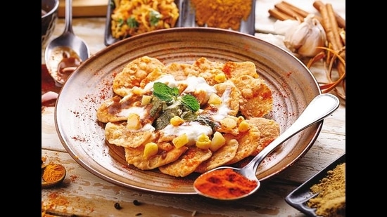 Papri chaat works because of the crispness of the papri Papri chaat works because of the crispness of the papri