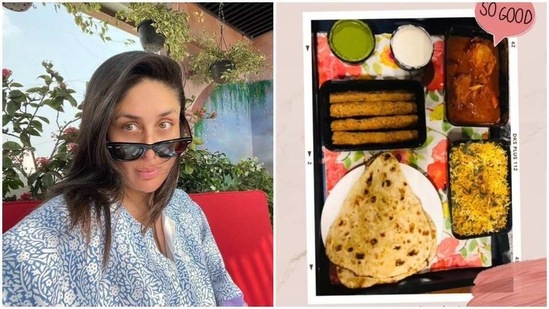 Kareena Kapoor has shared a picture of the dinner she enjoyed on Friday.