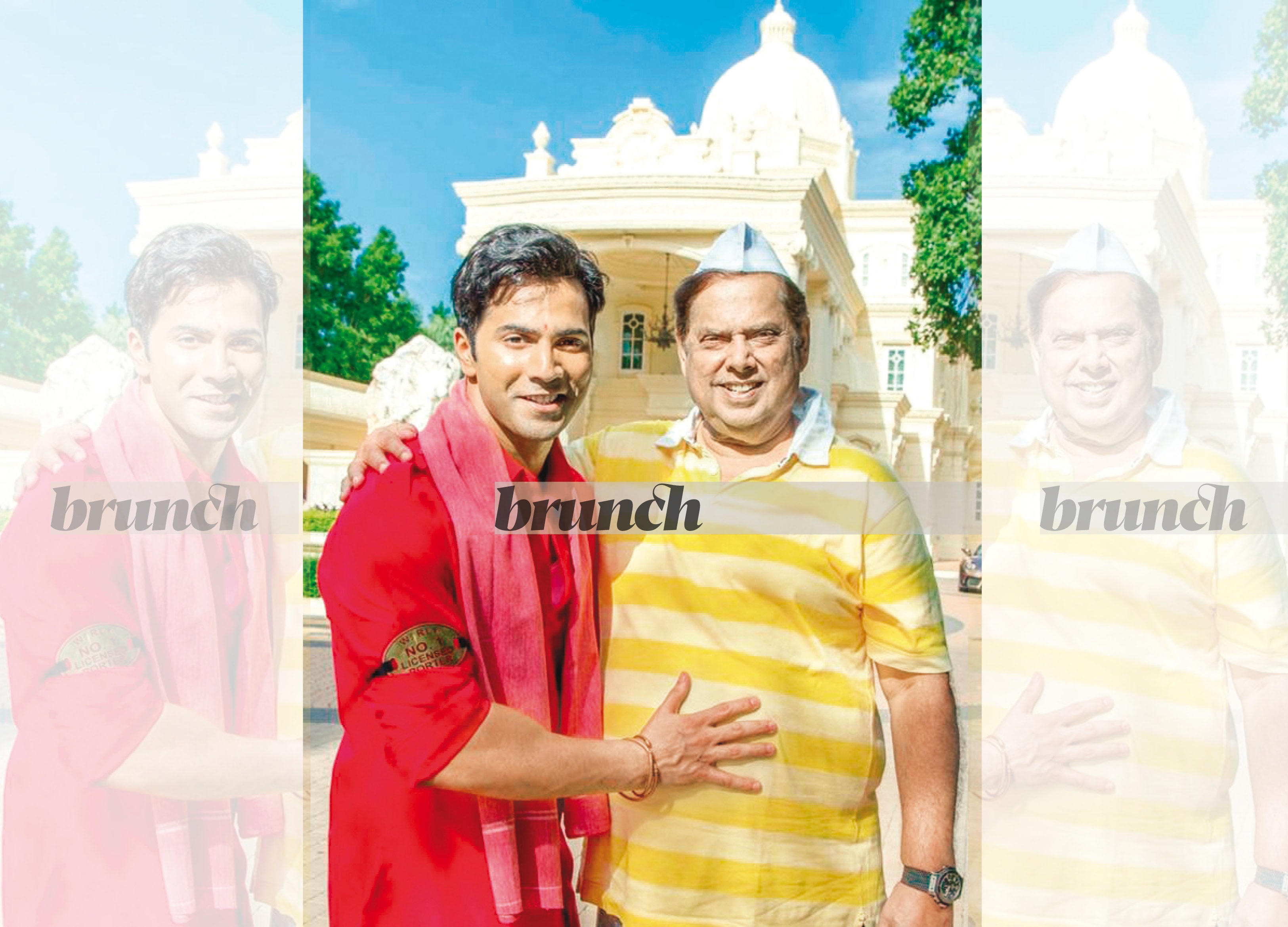 With his dad, filmmaker David Dhawan With his dad, filmmaker David Dhawan