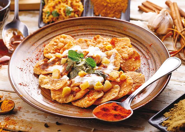 Papri chaat works because of the crispness of the papri