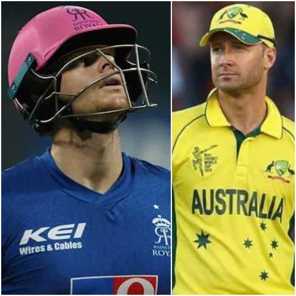 Steve Smith and Michael Clarke.(IPL/Twitter)