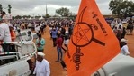 Thousands gathered at the rally to demand that the Panchamasali community is included in the 2A category of backward classes for a higher percentage of reservation.(HT Photo) Thousands gathered at the rally to demand that the Panchamasali community is included in the 2A category of backward classes for a higher percentage of reservation.(HT Photo)