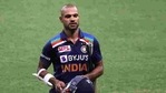 Shikhar Dhawan leaves the pitch after losing his wicket.(REUTERS) Shikhar Dhawan leaves the pitch after losing his wicket.(REUTERS)