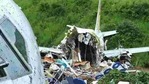 A security official inspects the site where a passenger plane crashed when it overshot the runway at the Calicut International Airport in Karipur, Kerala on August 8, 2020.(Reuters Photo) A security official inspects the site where a passenger plane crashed when it overshot the runway at the Calicut International Airport in Karipur, Kerala on August 8, 2020.(Reuters Photo)