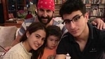 Saif Ali Khan with Sara, Taimur and Ibrahim. Saif Ali Khan with Sara, Taimur and Ibrahim.