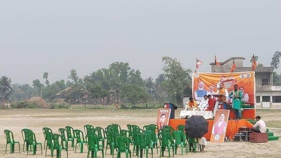 The image shared by the Trinamool Congress on Twitter. (@AITCofficial/Twitter Photo ) The image shared by the Trinamool Congress on Twitter. (@AITCofficial/Twitter Photo )