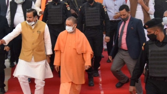 UP CM Yogi Adityanath arrives for the inauguration of Ram Ghat and Gorakhnath Ghat on the banks of Rapti River in Gorakhpur. (PTI/ Representative image) UP CM Yogi Adityanath arrives for the inauguration of Ram Ghat and Gorakhnath Ghat on the banks of Rapti River in Gorakhpur. (PTI/ Representative image)