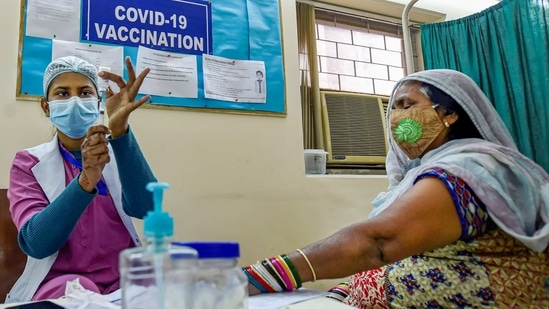 According to the Union ministry of health and family welfare, a total of 2,86,826 doses of the Covid-19 vaccine have been administered to beneficiaries in Delhi, as of 6pm on Saturday. (PTI) According to the Union ministry of health and family welfare, a total of 2,86,826 doses of the Covid-19 vaccine have been administered to beneficiaries in Delhi, as of 6pm on Saturday. (PTI)