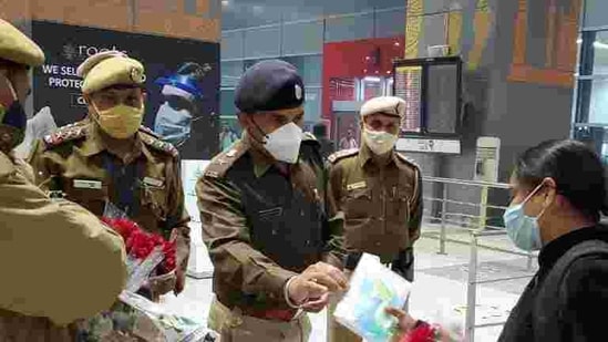 A passenger at Delhi's IGI airport