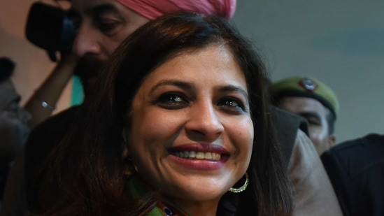 Bharatiya Janata Party’s Shazia Ilmi said the BSP MP humiliated at a private party. (Arvind Yadav/ Hindustan Times) Bharatiya Janata Party’s Shazia Ilmi said the BSP MP humiliated at a private party. (Arvind Yadav/ Hindustan Times)