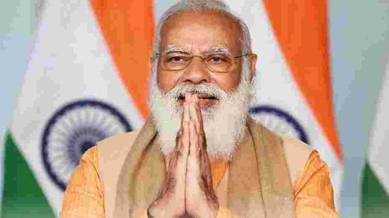 The prime minister is also scheduled to hold a public meeting at Dunlop Maidan in Hooghly.(Twitter/narendramodi) The prime minister is also scheduled to hold a public meeting at Dunlop Maidan in Hooghly.(Twitter/narendramodi)