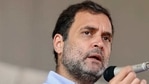 Congress leader Rahul Gandhi addresses a gathering during his visit to Kerala on Monday.(ANI Photo) Congress leader Rahul Gandhi addresses a gathering during his visit to Kerala on Monday.(ANI Photo)