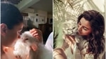 Alia Bhatt with her pet, Edward. Alia Bhatt with her pet, Edward.
