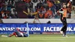 Naman Ojha reacts after running out Manan Vohra in the IPL.((Sanjeev Verma/HT Photo)) Naman Ojha reacts after running out Manan Vohra in the IPL.((Sanjeev Verma/HT Photo))