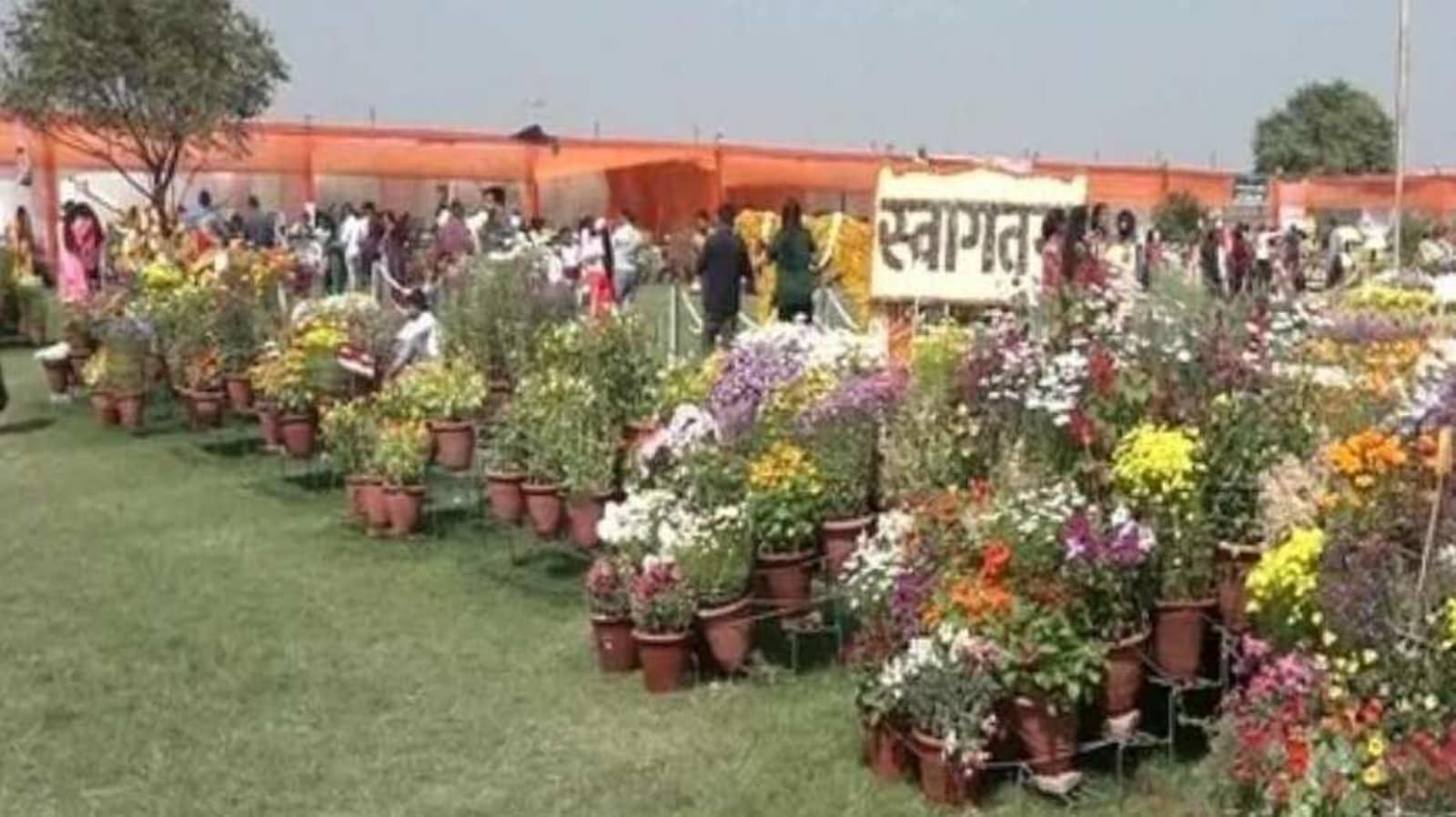 Flower exhibition organised by Agra's horticulture department attracts