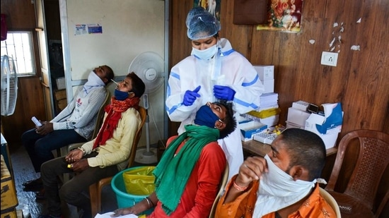 Amravati in Vidarbha region is also reporting the highest number of cases across the state. On Sunday, Amravati (both district and city) reported 926 cases, while on Saturday, 1,055 cases were reported. (PTI) Amravati in Vidarbha region is also reporting the highest number of cases across the state. On Sunday, Amravati (both district and city) reported 926 cases, while on Saturday, 1,055 cases were reported. (PTI)