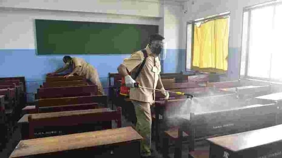 All Covid-19 guidelines like physical distancing, wearing of masks and checking of temperature of students will have be followed once the schools open. All Covid-19 guidelines like physical distancing, wearing of masks and checking of temperature of students will have be followed once the schools open.
