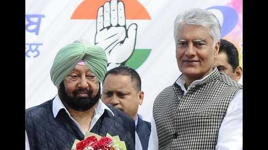 he state Congress has already launched mission “#Captainfor2022”, and the next elections would be fought under his leadership, said Punjab Congress chief Sunil Jakhar (HT photo) he state Congress has already launched mission “#Captainfor2022”, and the next elections would be fought under his leadership, said Punjab Congress chief Sunil Jakhar (HT photo)