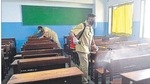 While schools in other parts of the state reopened for Classes 9 to 12, those in the city are still not allowed to reopen pending approval from the Brihanmumbai Municipal Corporation (BMC). ANSHUMAN POYREKAR/HT PHOTO While schools in other parts of the state reopened for Classes 9 to 12, those in the city are still not allowed to reopen pending approval from the Brihanmumbai Municipal Corporation (BMC). ANSHUMAN POYREKAR/HT PHOTO
