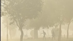 A view from Rajpath on a hazy morning, near India Gate in New Delhi. (HT file) A view from Rajpath on a hazy morning, near India Gate in New Delhi. (HT file)