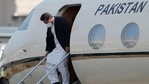 Pakistan Prime Minister Imran Khan disembarks from an aircraft after his arrival in Colombo on Tuesday on a two day visit. (AP) Pakistan Prime Minister Imran Khan disembarks from an aircraft after his arrival in Colombo on Tuesday on a two day visit. (AP)