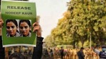 Nodeep Kaur was arrested on January 12 after she had participated in the peaceful farmer's protests at Kundli in Haryana. (Twitter) Nodeep Kaur was arrested on January 12 after she had participated in the peaceful farmer's protests at Kundli in Haryana. (Twitter)