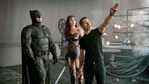 Ben Affleck and Gal Gadot with Zack Snyder.