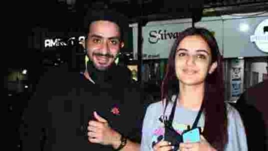 Aly Goni and Jasmin Bhasin were clicked on an outing together.(Varinder Chawla)