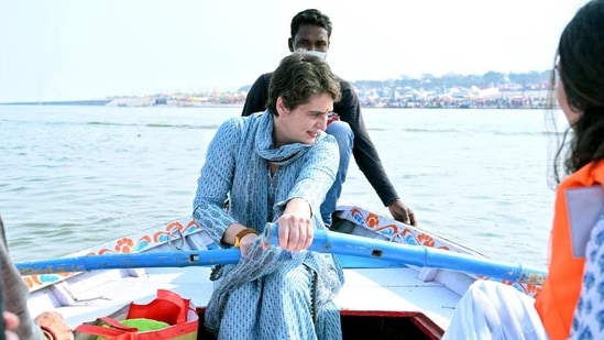 Priyanka Gandhi had lent her support to the Nishad community's demands during her Prayagraj visit. (ANI Photo)