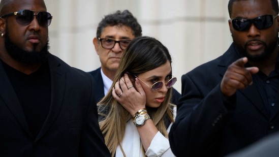 US authorities arrested the wife of jailed Mexican drug lord Joaquin "El Chapo" Guzman Loera February 22 as she arrived at Dulles International Airport outside of Washington, the Justice Department said. Emma Coronel Aispuro, 31, faces charges of conspiracy to traffick cocaine, methamphetamine, heroin and marijuana for importation into the United States, it said.(AFP) US authorities arrested the wife of jailed Mexican drug lord Joaquin "El Chapo" Guzman Loera February 22 as she arrived at Dulles International Airport outside of Washington, the Justice Department said. Emma Coronel Aispuro, 31, faces charges of conspiracy to traffick cocaine, methamphetamine, heroin and marijuana for importation into the United States, it said.(AFP)