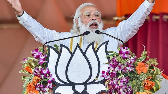 The Prime Minister is slated to inaugurate and lay the foundation stone of various development projects in both the regions (PTI Photo/Swapan Mahapatra)(PTI) The Prime Minister is slated to inaugurate and lay the foundation stone of various development projects in both the regions (PTI Photo/Swapan Mahapatra)(PTI)