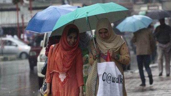 The weather department has predicted that the wet spell will continue for a few more days. (HT Photo) The weather department has predicted that the wet spell will continue for a few more days. (HT Photo)