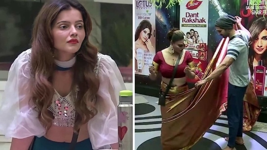 Rakhi Sawant said that she began a romantic angle with Abhinav Shukla to make him 'interesting' on Bigg Boss 14. Rakhi Sawant said that she began a romantic angle with Abhinav Shukla to make him 'interesting' on Bigg Boss 14.