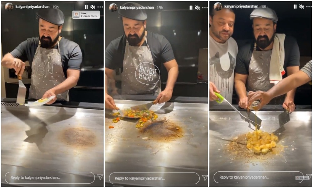 Mohanlal in his kitchen. Mohanlal in his kitchen.
