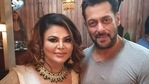 Rakhi Sawant poses with Salman Khan. Rakhi Sawant poses with Salman Khan.