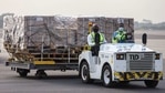 Airport workers transport on dollies a shipment of Covid-19 vaccines from the Covax global Covid-19 vaccination programme, at the Kotoka International Airport in Accra.(AFP) Airport workers transport on dollies a shipment of Covid-19 vaccines from the Covax global Covid-19 vaccination programme, at the Kotoka International Airport in Accra.(AFP)